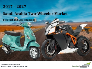 Saudi Arabia Two-Wheeler Market Forecast 2027