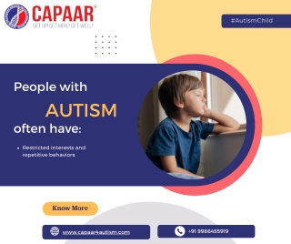 Child with autism | Best Autism Treatment in Bangalore | CAPAAR