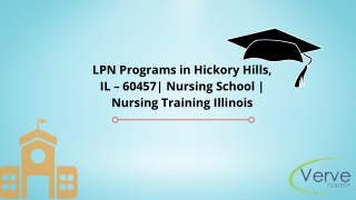 LPN Programs in Hickory Hills, IL – 60457 Nursing School  Nursing Training Illinois