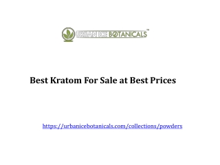 Best Kratom For Sale