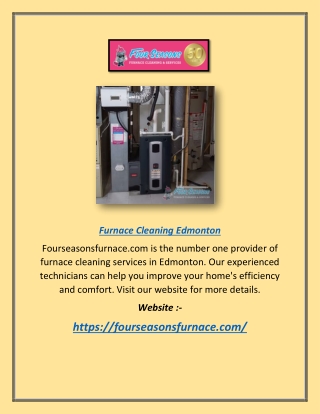 Furnace Cleaning Edmonton | Fourseasonsfurnace.com