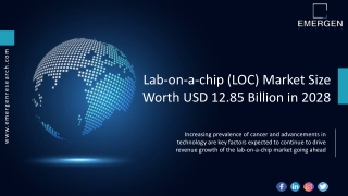 Lab-on-a-chip (LOC) Market Share and overview, Set for Rapid Growth 2028
