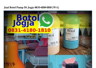 Jual Botol Pump Di Jogja Ô831·ㄐ18Ô·181Ô[WhatsApp]