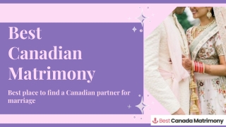 Best Canadian Matrimony