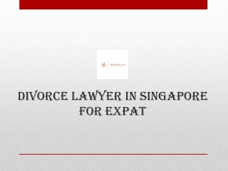 Divorce Lawyer in Singapore for Expat