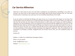 Car Service Milnerton