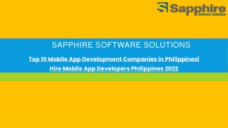 Top 10 Mobile App Development Companies in Philippines Hire Mobile App Developers Philippines 2022