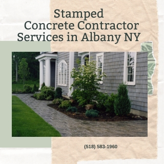 Stamped Concrete Contractor Services in Albany NY