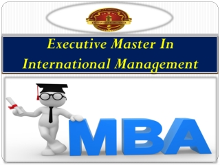 Executive Master In International Management