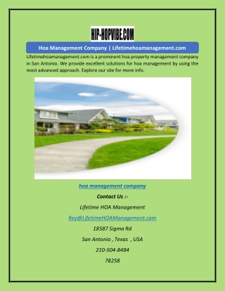 Hoa Management Company | Lifetimehoamanagement.com