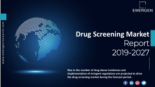 Drug Screening Market ppt