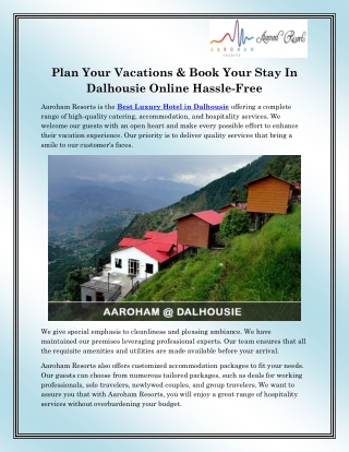 Budget Resort in Dalhousie