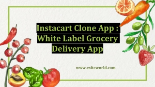 Instacart Clone App _ White Label Grocery Delivery App