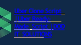 Online Best Uber Clone System - DOD IT SOLUTIONS