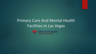 Primary Care And Mental Health Facilities In Las Vegas