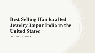 Best Selling Handcrafted Jewelry Jaipur India in the United States​