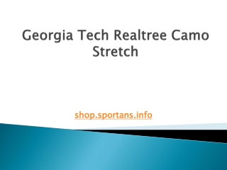 Georgia Tech Realtree Camo Stretch