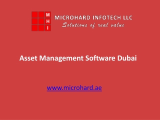 Asset Management Software Dubai