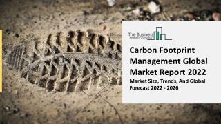 Carbon Footprint Management Market Demand, Business Opportunities And Share Repo