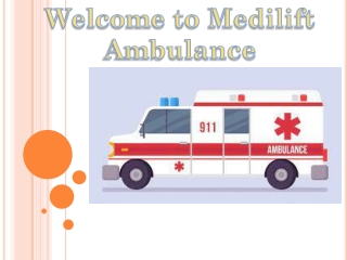 Speed and clean Ambulance Service in Sitamarhi by Medilift Ambulance