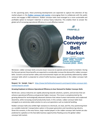 Rubber Conveyor Belt Market