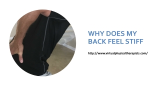 Why Does My Back Feel Stiff