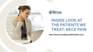 Inside Look At The Patients We Treat Neck Pain