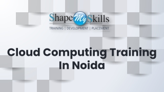 Cloud Computing Training In Noida