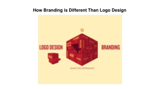 How Branding is Different Than Logo Design