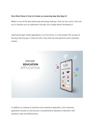 How Much Does it Cost to Create an eLearning App like Byju’s - Google Docs