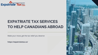 Expatriate Tax Services To Help Canadians Abroad