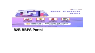 B2B BBPS Portal