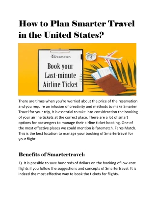 How to Plan Smarter Travel in the United States?