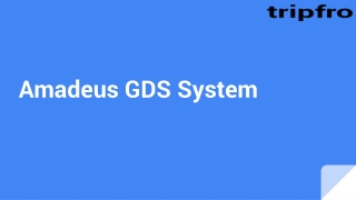 Amadeus GDS System