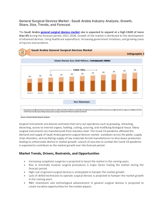 General Surgical Devices Market