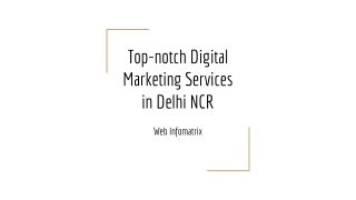 Top-notch Digital Marketing Services in Delhi NCR