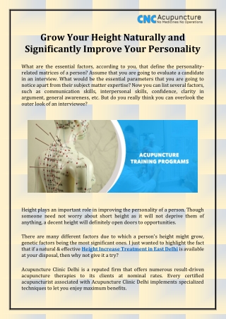 Height Growth Doctor in East Delhi