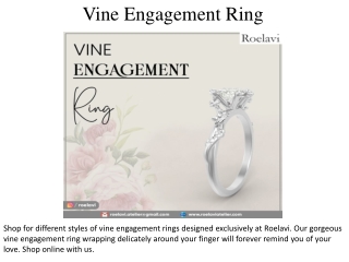 Vine Engagement Ring
