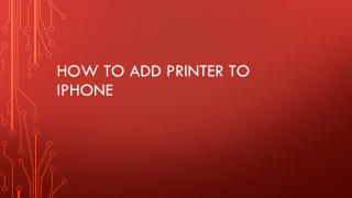 how to add printer to iphone