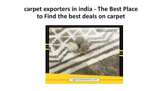 Rugs May ppt