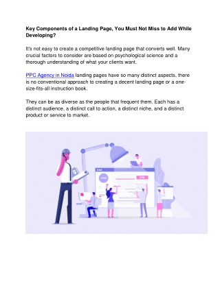 Key Components of a Landing Page, You Must Not Miss to Add While Developing_