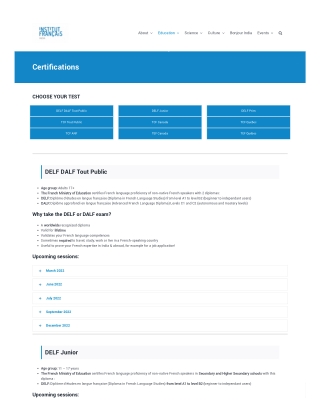 Certifications