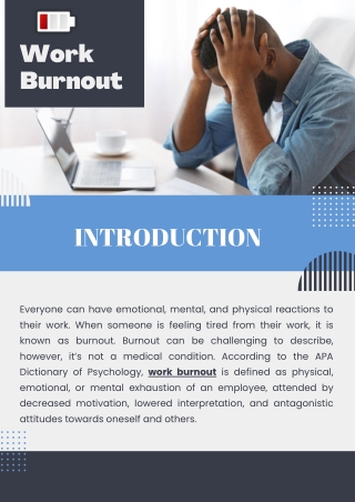 Work Burnout