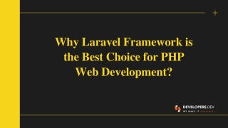 Why Laravel Framework is the Best Choice for PHP Web Development