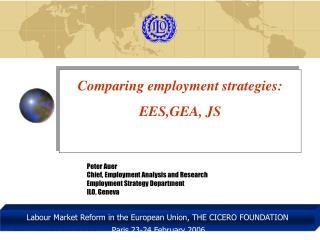 Comparing employment strategies: EES,GEA, JS