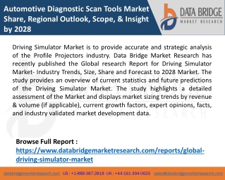Automotive Diagnostic Scan Tools Market Share, Regional Outlook, Scope, & Insight by 2028