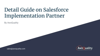 Detail Guide on Salesforce Implementation Partner