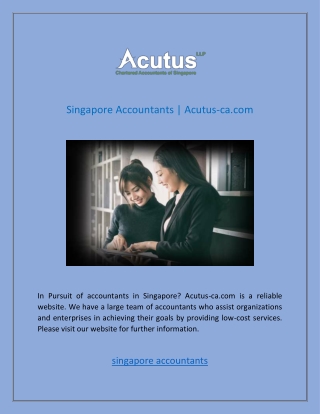 Singapore Accountants  Acutus-ca