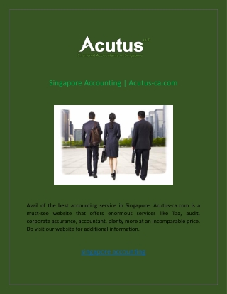 Singapore Accounting  Acutus-ca.com