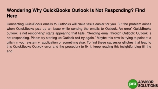 How To Find Out Why QuickBooks email not working? search here